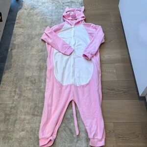 Pink Pig Onesie Halloween Costume